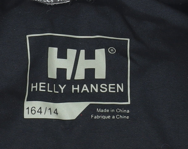 Helly Hansen Womens Black Waterproof Parka Jacket Size 14