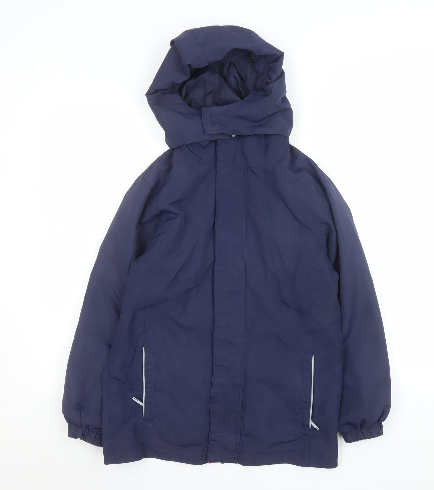 John Lewis Boys Blue Waterproof Hooded Parka Coat 9-10 Years