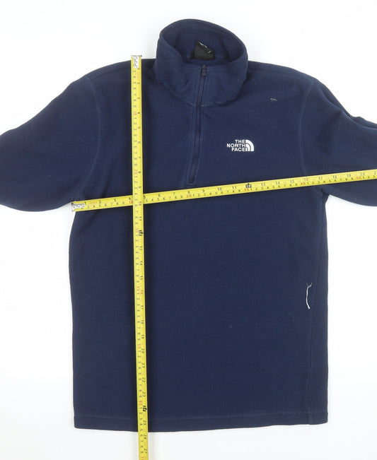 The North Face Men’s Blue Fleece 1/4 Zip Pullover Sweatshirt S