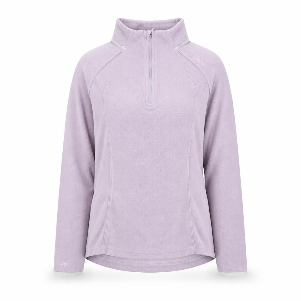 Quechua Women Lilac Fleece 1/2 Zip Pullover Sweatshirt Size 8 Regular