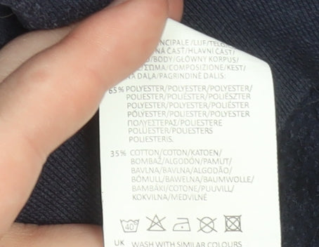 Slazenger Boys Blue Fleece Pullover Hoodie 13 Years Regular Fit