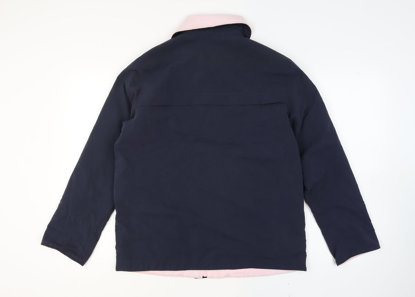 Marks and Spencer Womens Blue Pink Collar Mid-Length Jacket UK 12