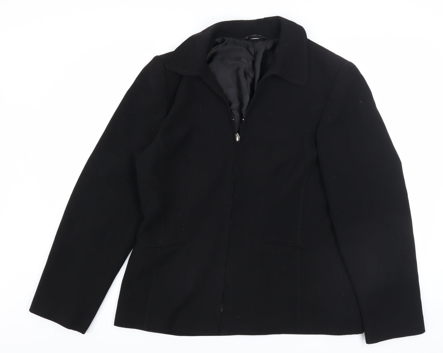 BHS Women’s Black Size 14 Regular Fit Lined Suit Jacket