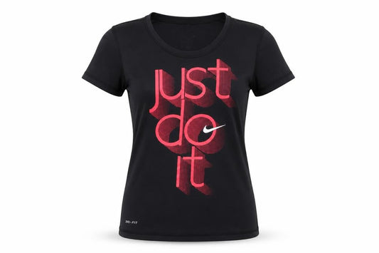 Nike Women's Black Dri-FIT Sports T-Shirt Size M Short Sleeve