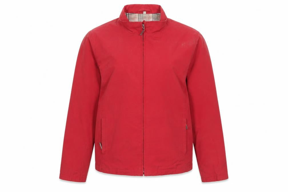 JFW Womens Red Cotton Full Zip Jacket Size 14