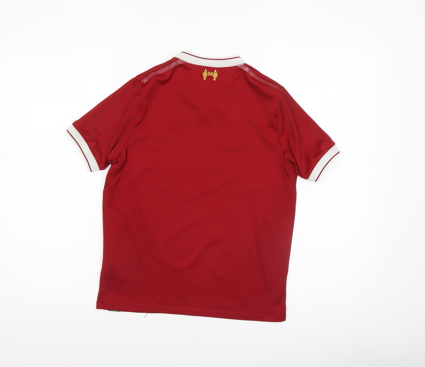 New Balance Boys Red Football Jersey Short Sleeve Athletic T-Shirt Size M