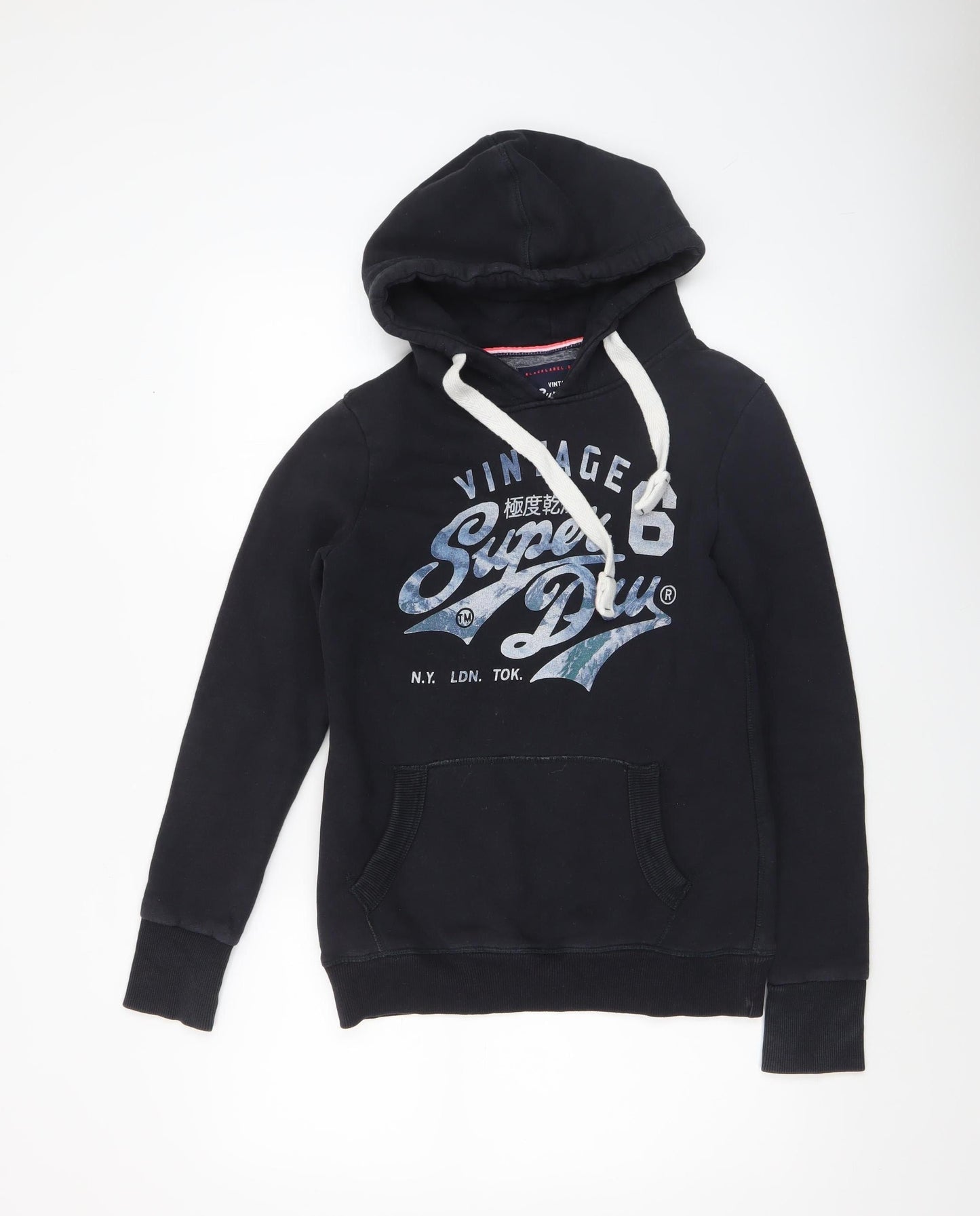 Superdry Women's Black Premium Entry Hood Small Pullover Hoodie