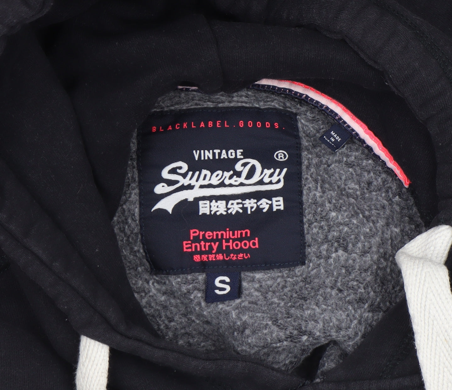 Superdry Women's Black Premium Entry Hood Small Pullover Hoodie