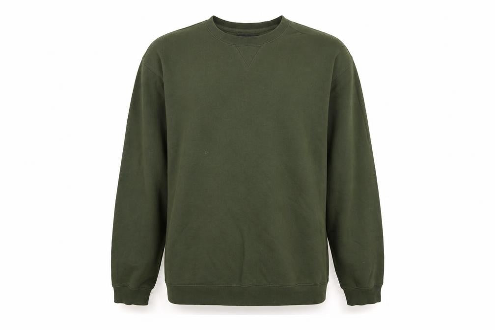 Van Heusen Men's Green Pullover Sweatshirt M Regular Cotton Blend
