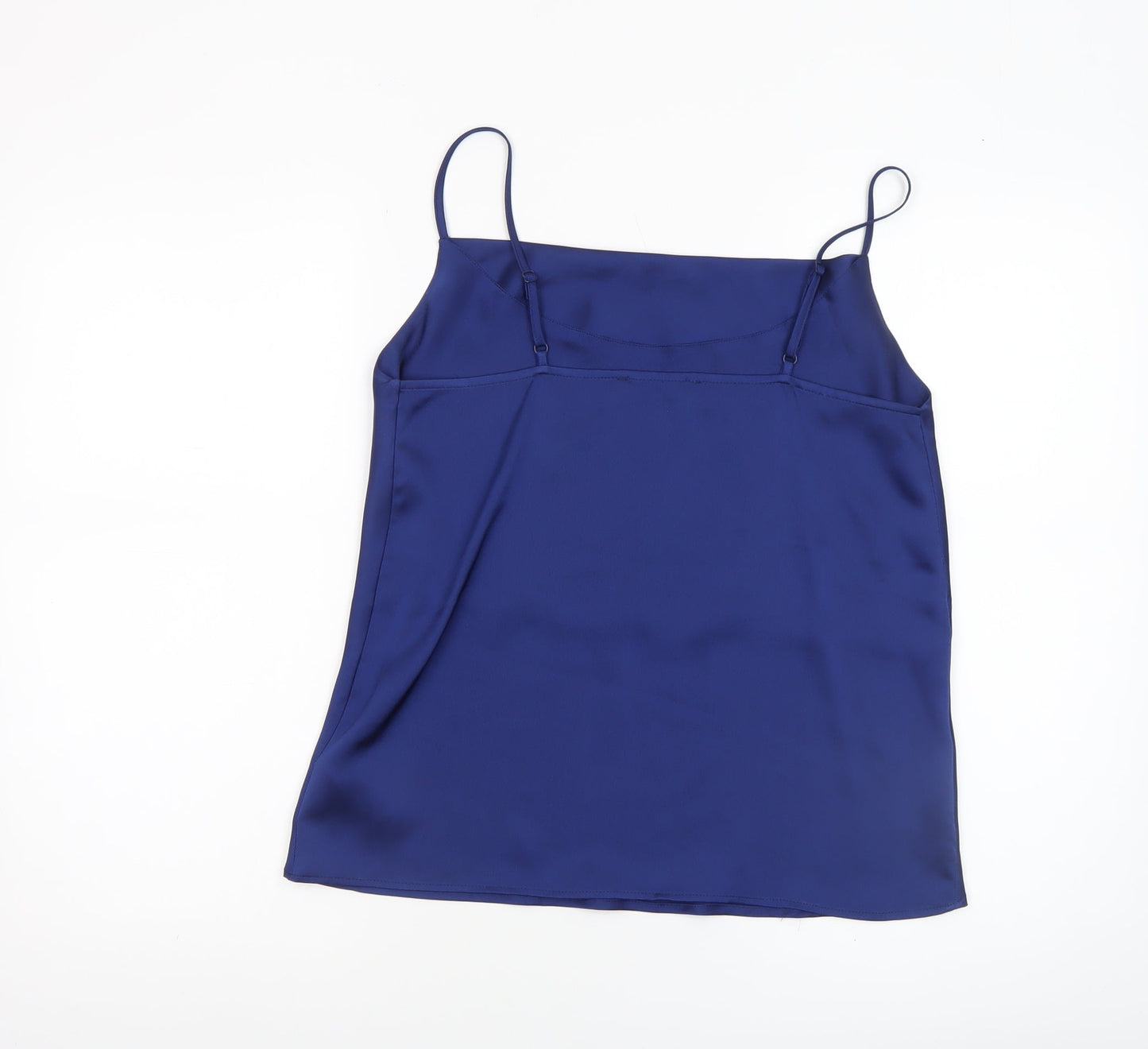 Oasis Women Blue Camisole Satin Tank Top Size 10