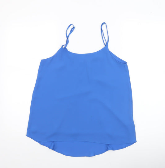 Oasis Women Blue Size 10 Camisole Tank Top Polyester Sleeveless