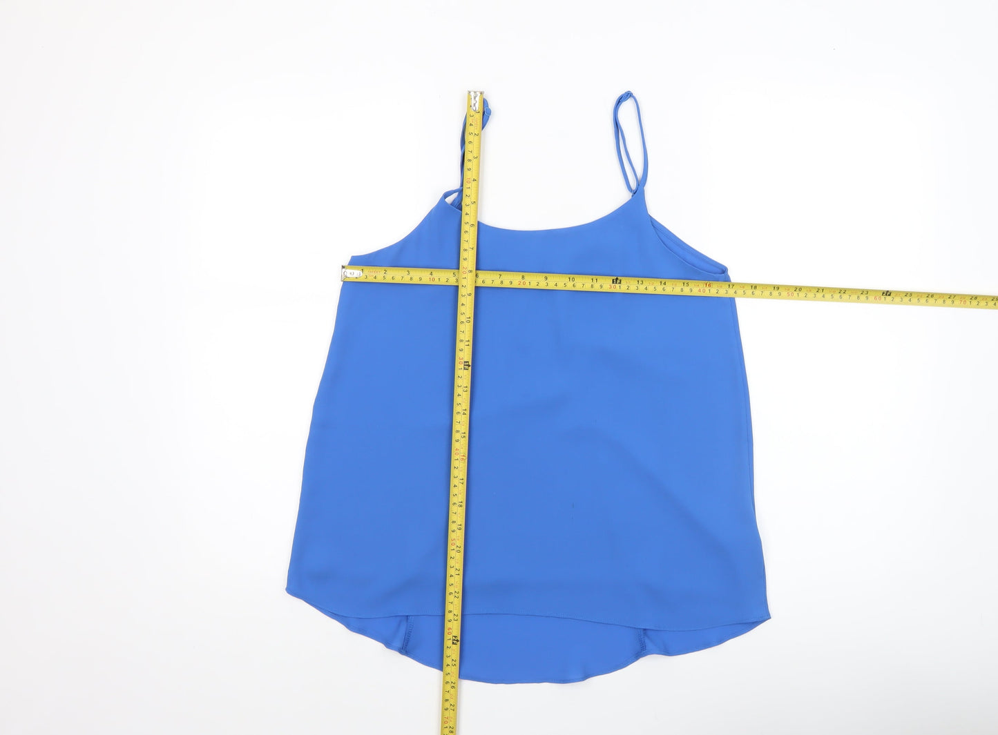 Oasis Women Blue Size 10 Camisole Tank Top Polyester Sleeveless