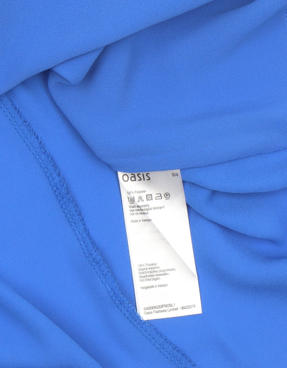 Oasis Women Blue Size 10 Camisole Tank Top Polyester Sleeveless