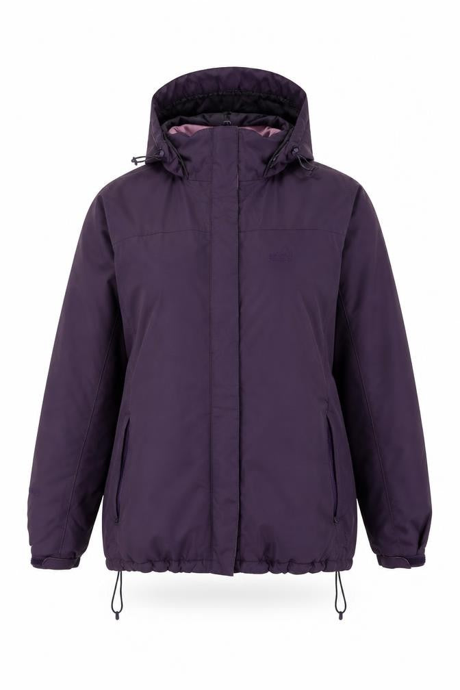 Peter Storm Womens Purple Waterproof Hooded Parka Jacket Size 16