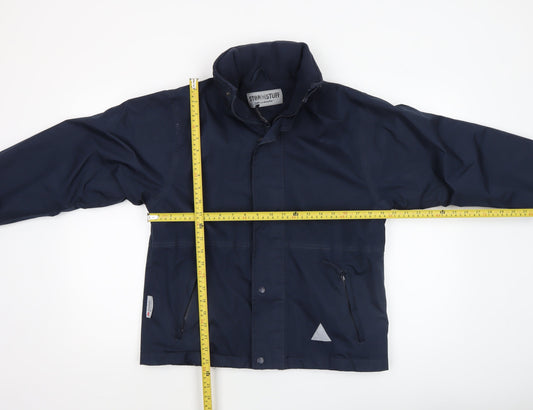 Result Boys Blue Waterproof Hooded Rain Jacket 11-12 Years XL