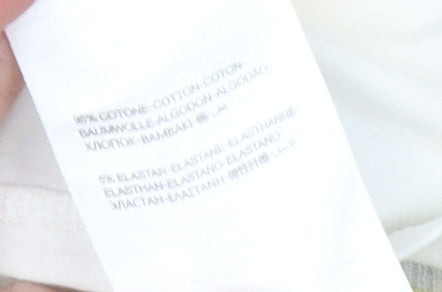 Bugatti Boys Yellow Grey Striped Cotton V-Neck Short Sleeve T-Shirt Size 6