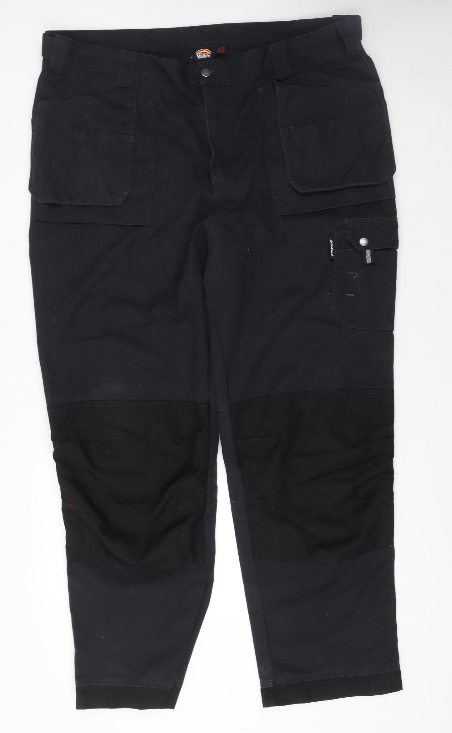 Dickies Men's Black Workwear Cargo Trousers Size 44T