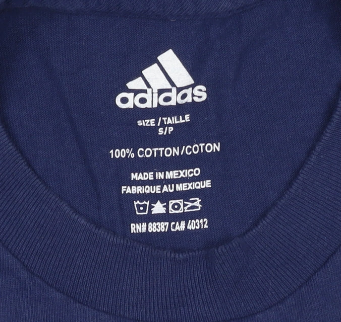 Adidas Men’s Blue Toronto Maple Leafs T-Shirt Small Cotton NHL Sportswear