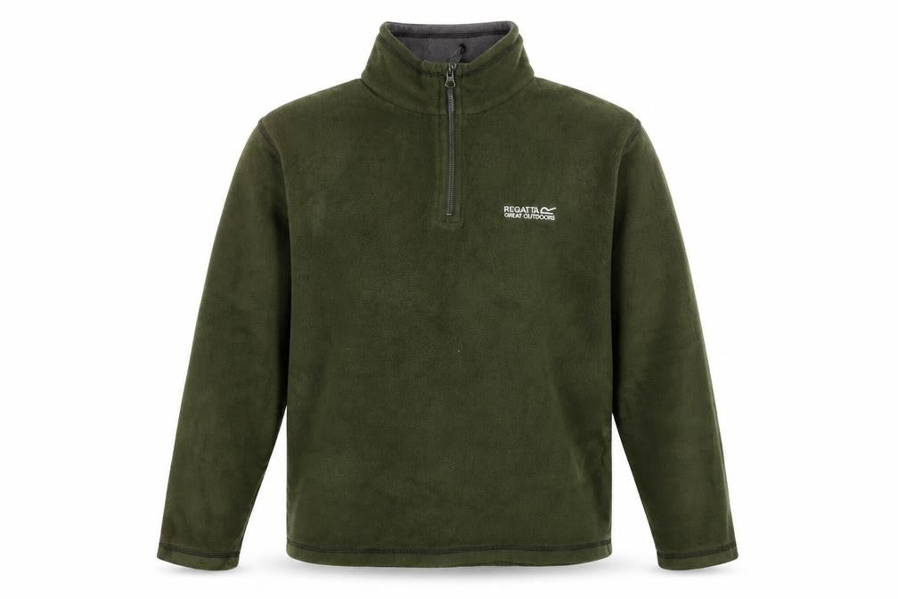 Regatta Men’s Green 1/4 Zip Fleece Sweatshirt Size S Outdoor Pullover