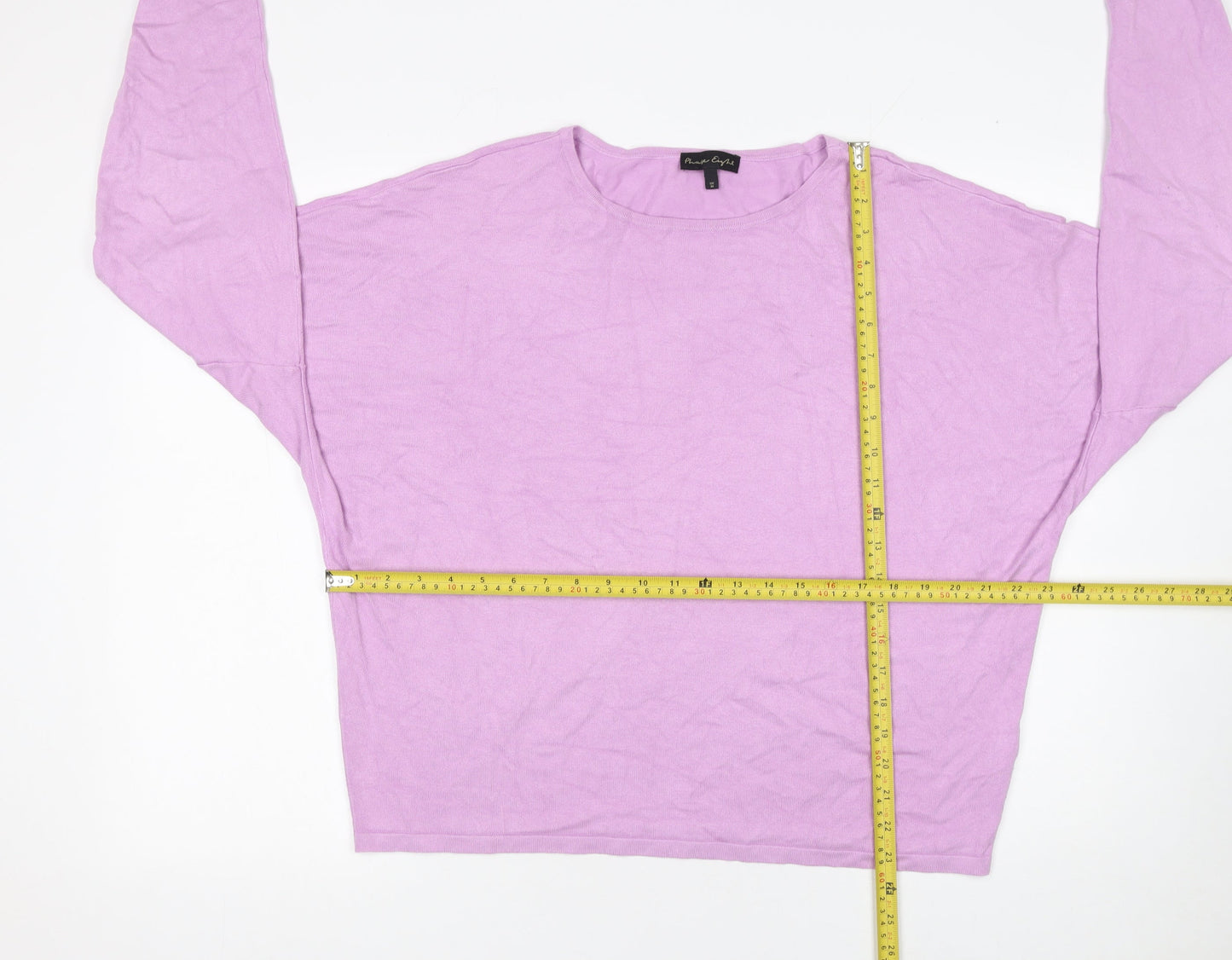 Phase Eight Women’s Purple Knit Relaxed Pullover Jumper Size M