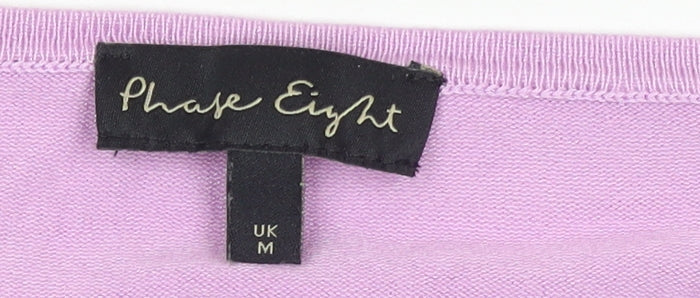 Phase Eight Women’s Purple Knit Relaxed Pullover Jumper Size M