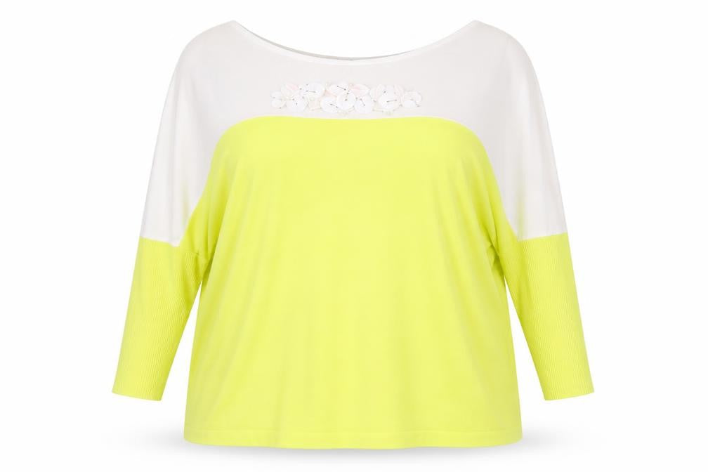 Laurèl Womens Multicoloured Size 12 Relaxed Boat Neck Jersey Top