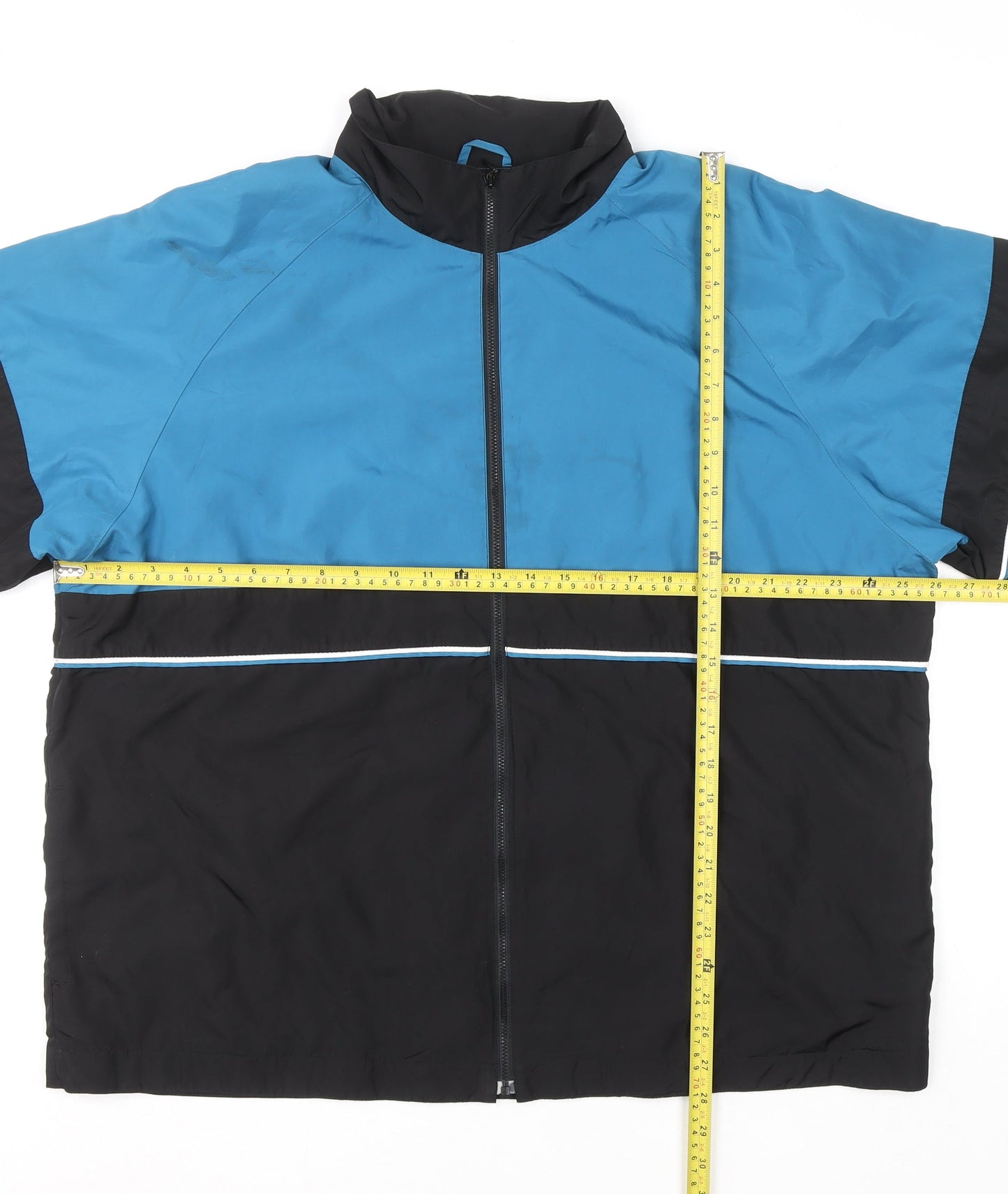 Classic Elements Men's Blue Black 2XL Track Jacket Polyester Colourblock