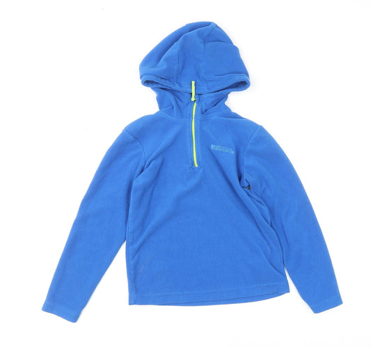 Mountain Warehouse Boys Blue Fleece Pullover Hoodie 7-8 Years