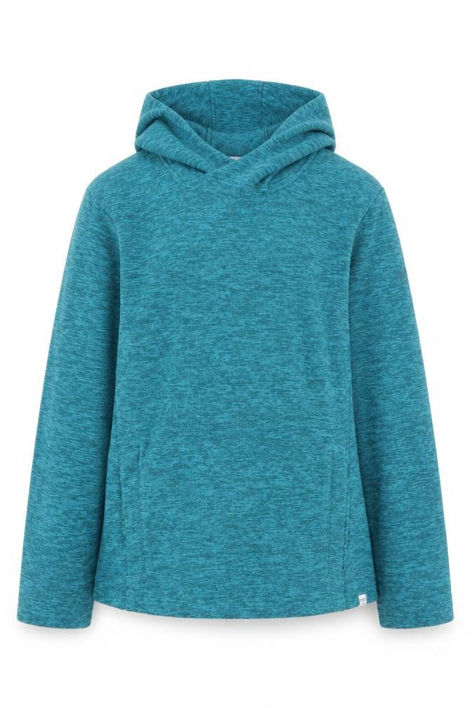 Front view of Regatta girls’ blue pullover hoodie 11-12 years fleece outdoor sweatshirt