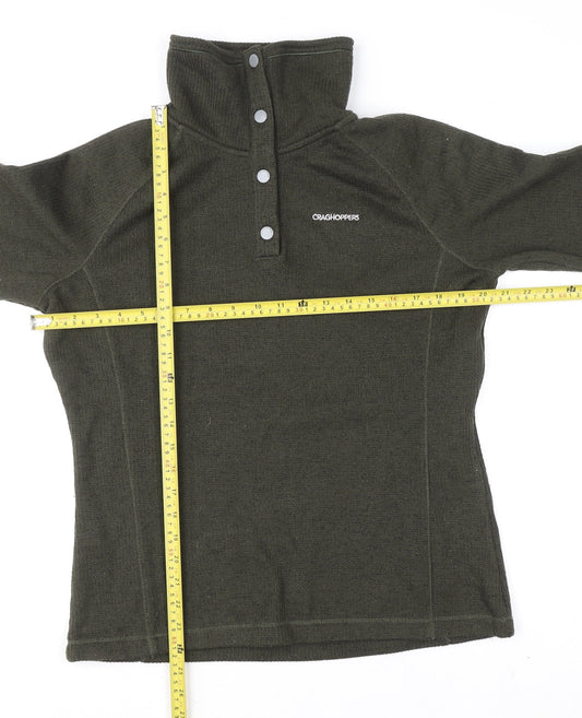 Craghoppers Women Green Fleece Henley Jumper UK 12