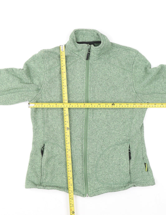 Trekmates Women's Green Full Zip Fleece Sweatshirt Size M