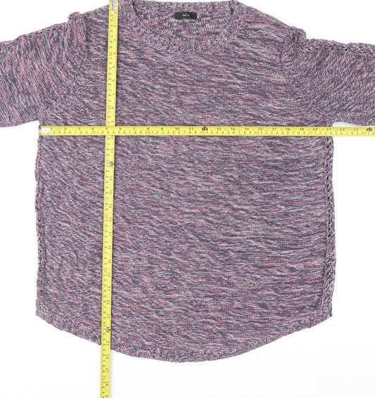 M&Co Women’s Multicoloured Knit Cotton Jumper Size 10