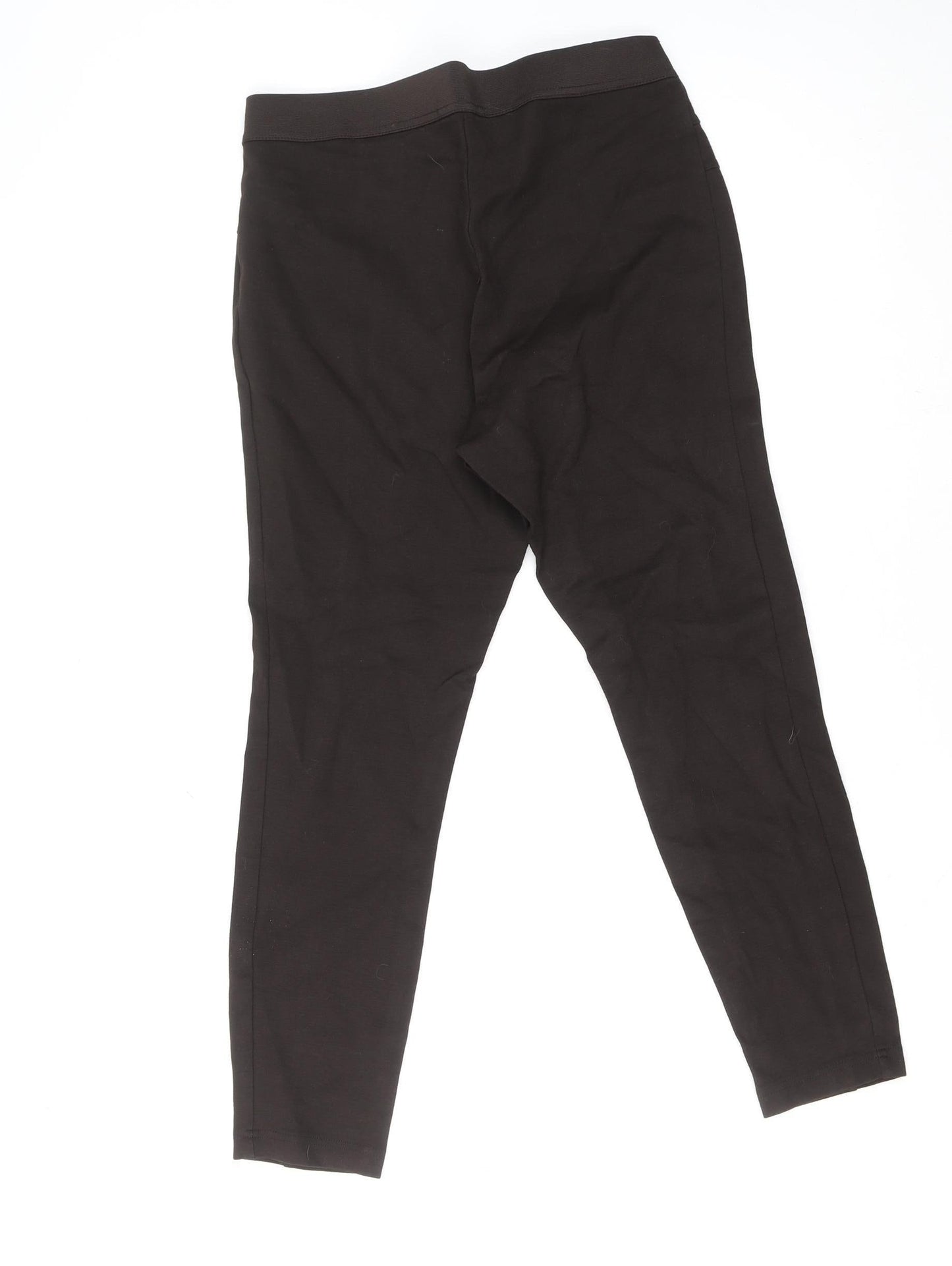 Dunnes Women Black Medium Ankle Leggings Viscose Blend Stretch