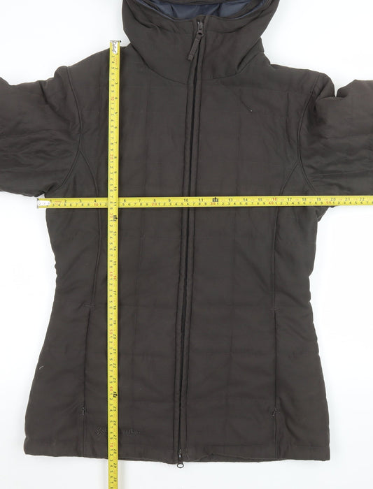 Columbia Women’s Brown Hooded Mid-Length Puffer Jacket M