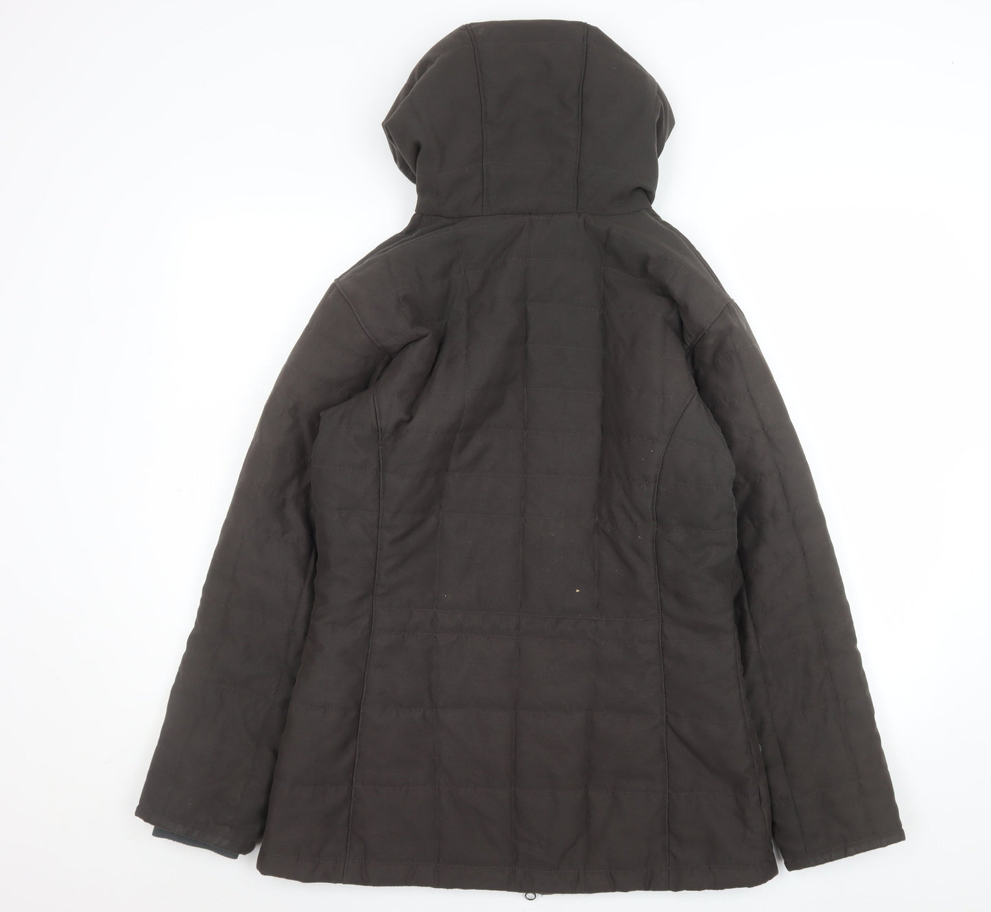 Columbia Women’s Brown Hooded Mid-Length Puffer Jacket M