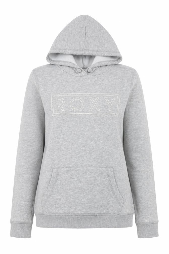 Roxy Womens Grey Pullover Hoodie Small Cotton Blend Casual