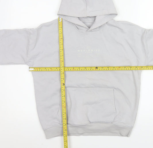 Marks and Spencer Boys Grey Pullover Hoodie 11-12 Years Regular Fit