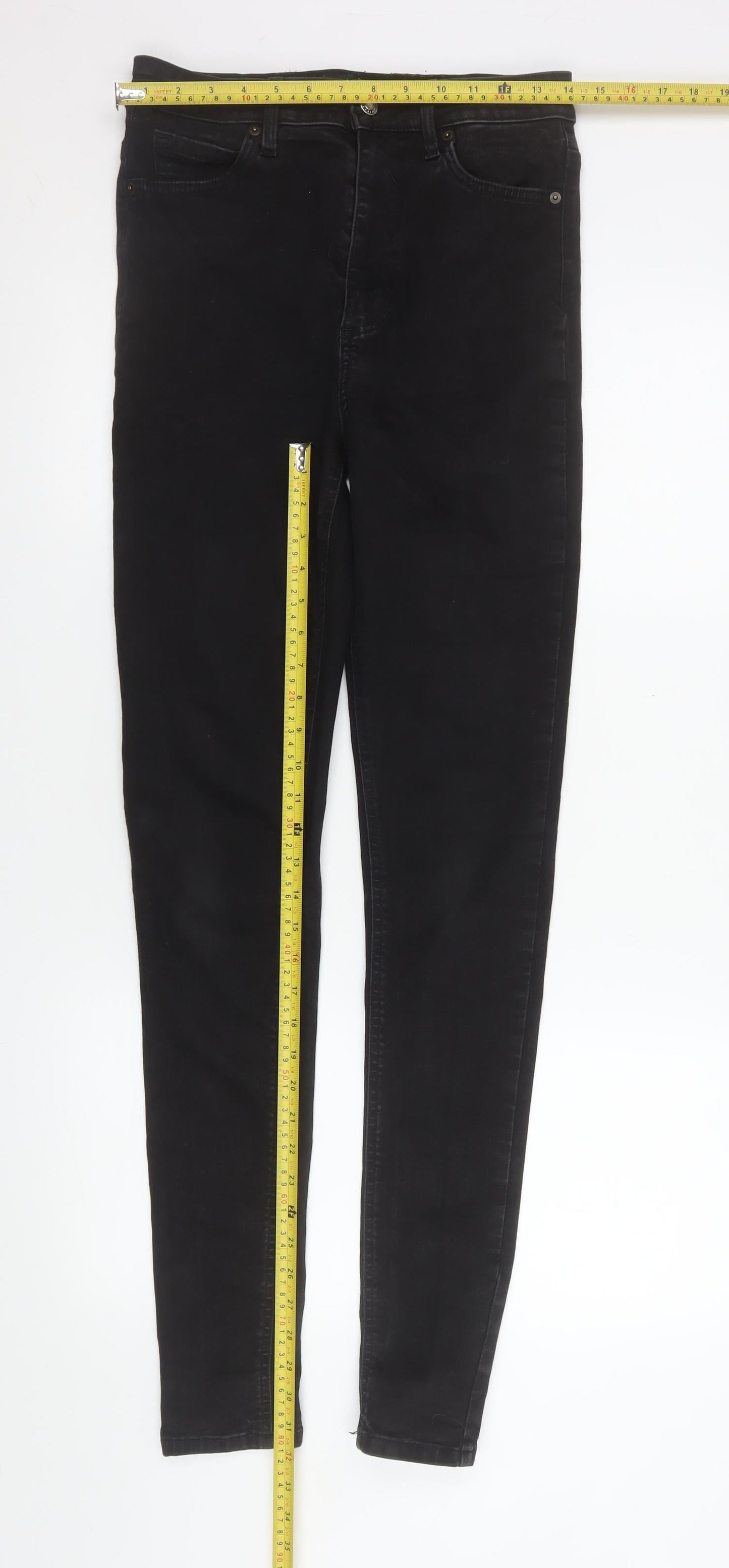 ASOS Women’s Black Skinny Jeans Size 30 Regular Stretch Denim