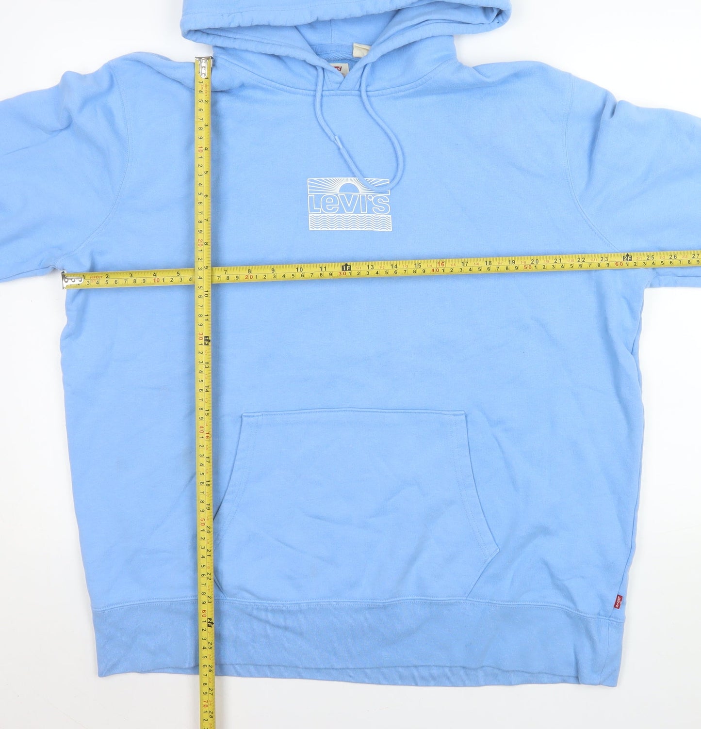 Levi's Men's Blue Pullover Hoodie XL Classic Fit Logo Cotton
