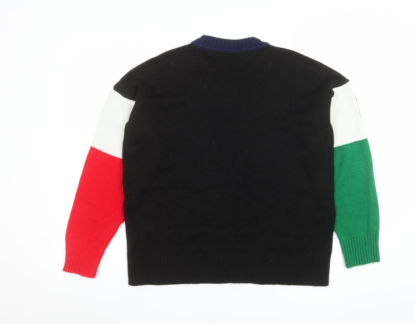 Cooperative Men's Multicoloured Crew Neck Pullover Jumper XS