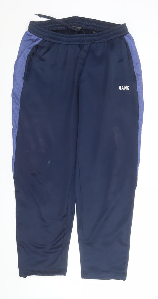 RANG Men's Blue 2XL Jogger Activewear Trousers with Pockets