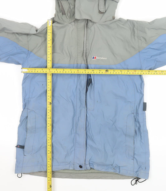 Berghaus Girls Blue Waterproof Hooded Rain Coat Jacket 11-12 Years