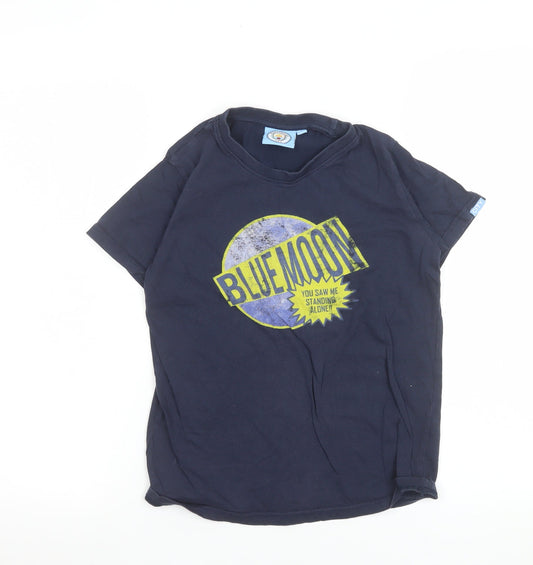 Manchester City Boys Blue Cotton Graphic T-Shirt 10-11 Years
