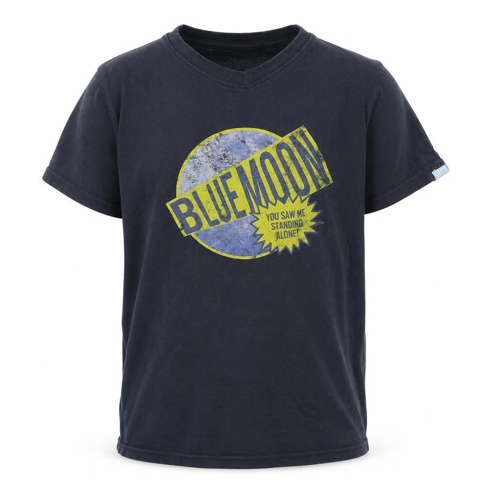 Manchester City Boys Blue Cotton Graphic T-Shirt 10-11 Years