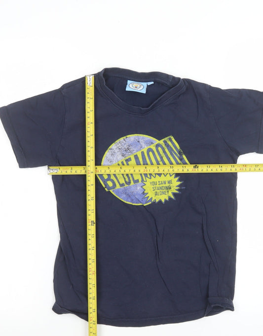 Manchester City Boys Blue Cotton Graphic T-Shirt 10-11 Years