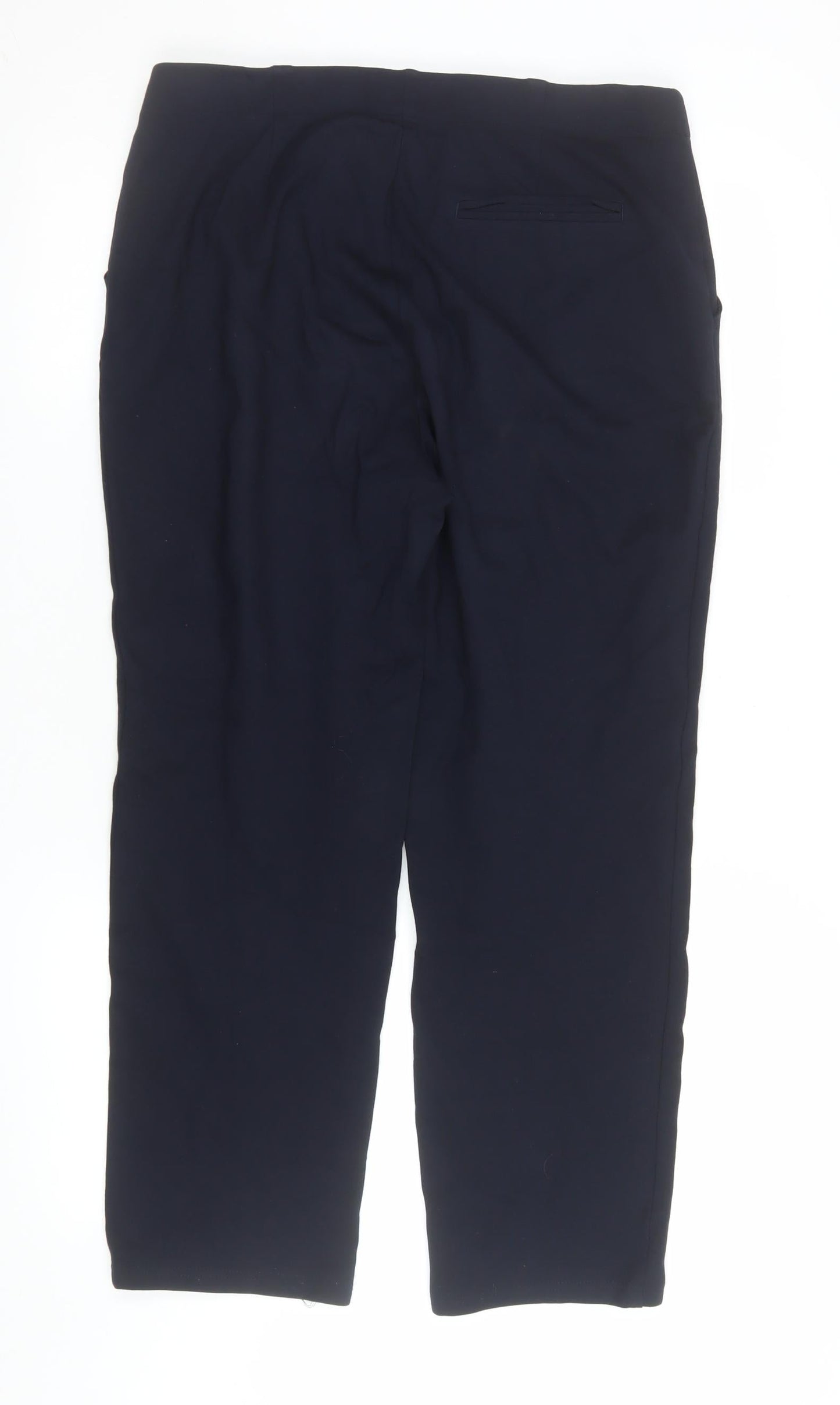 Marks and Spencer Women Black Slim Ankle Trousers Size 14
