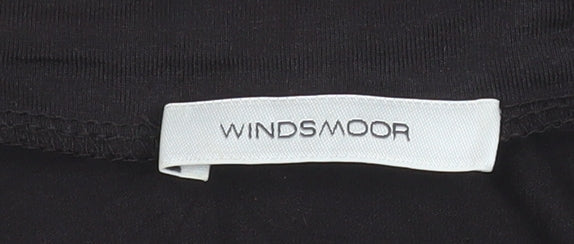 Windsmoor Women's Black Tunic Long Sleeve Beaded XL Top