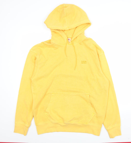 Levi's Men's Yellow Relaxed Fit Pullover Hoodie Size M