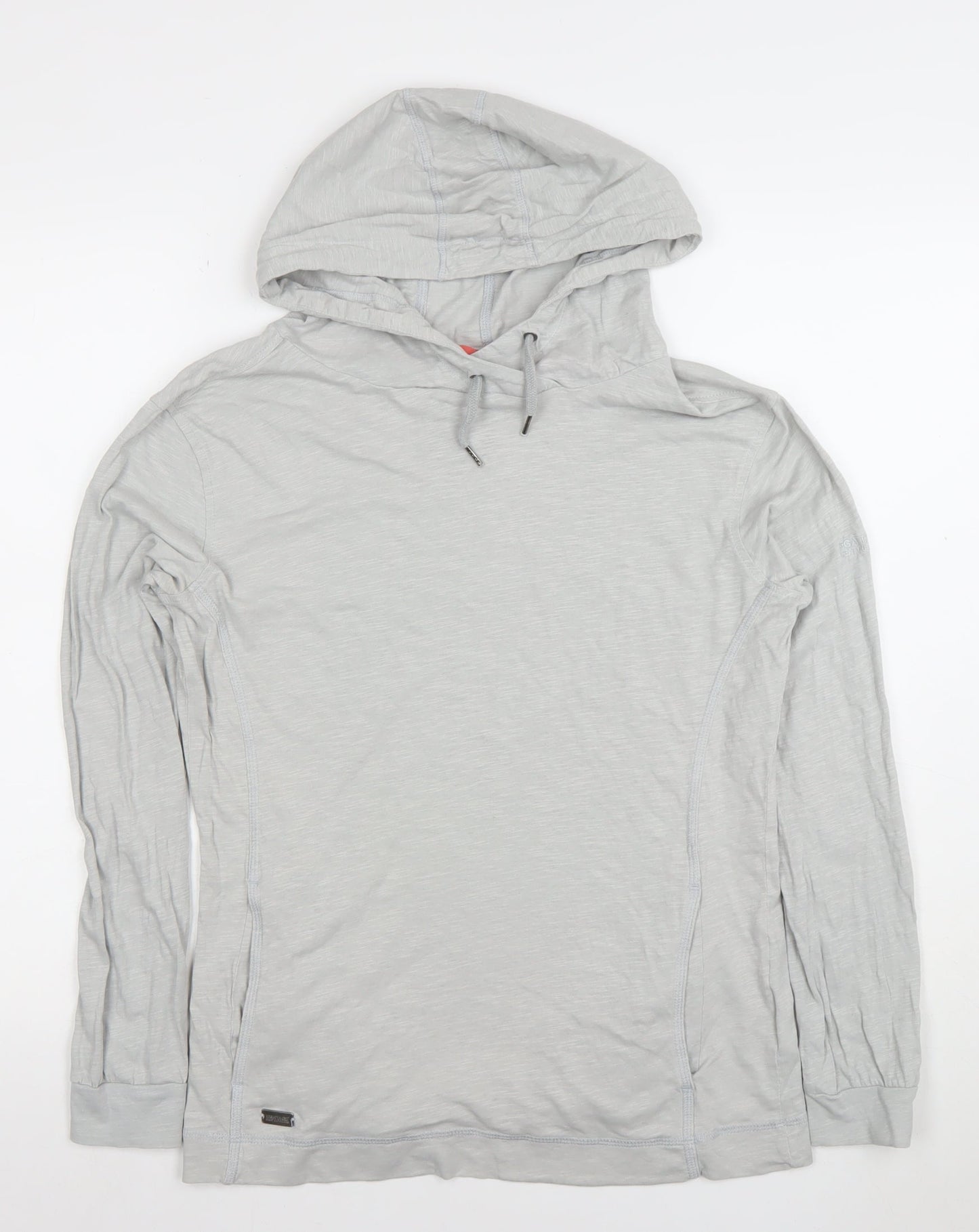 Regatta Women Grey Cotton Lightweight Pullover Hoodie UK 12