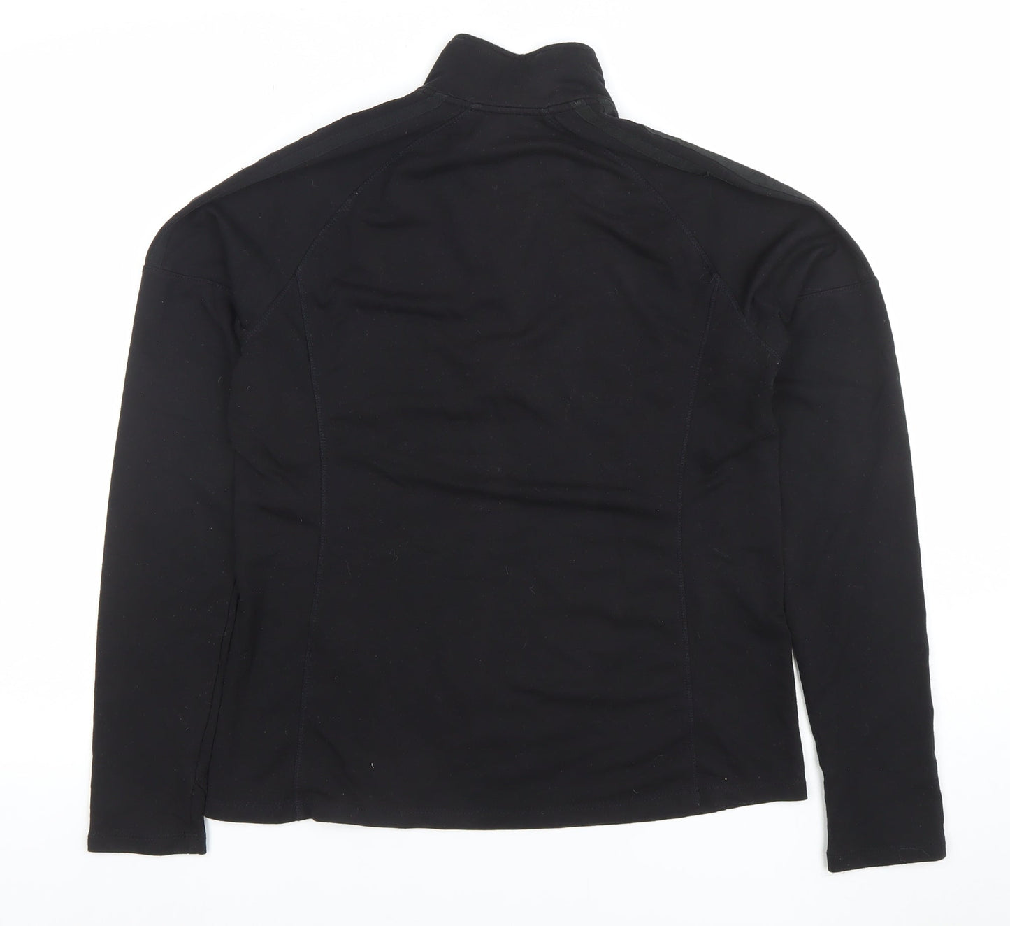 Adidas Womens Black Long Sleeve 1/4 Zip Golf Top Size M